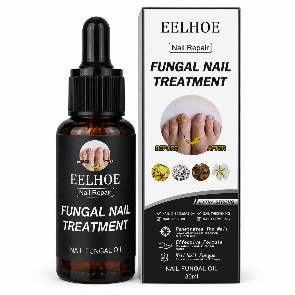 زيت EELHOE لعلاج وإصلاح الأظافر - تركيبة قوية 30 مل