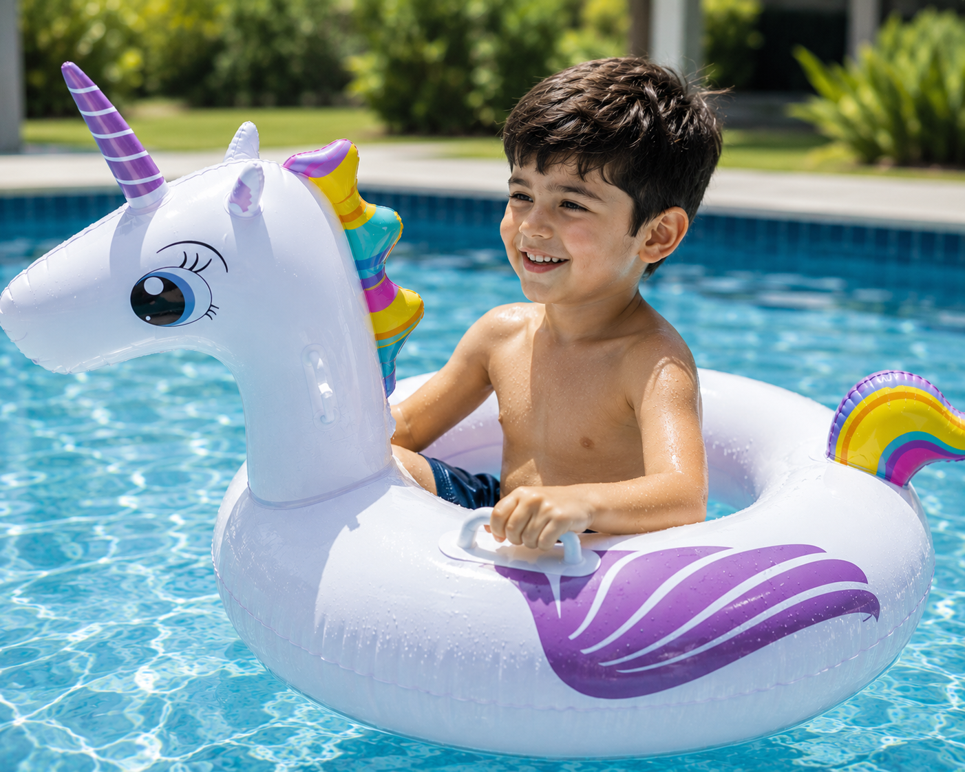 عوامة يونيكورن عملاقة قابلة للنفخ للأطفال - Summer Club