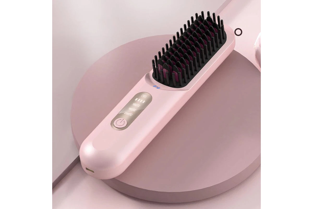 فرشاة فرد الشعر الكهربائية SmoothGlow بثلاث درجات حرارة