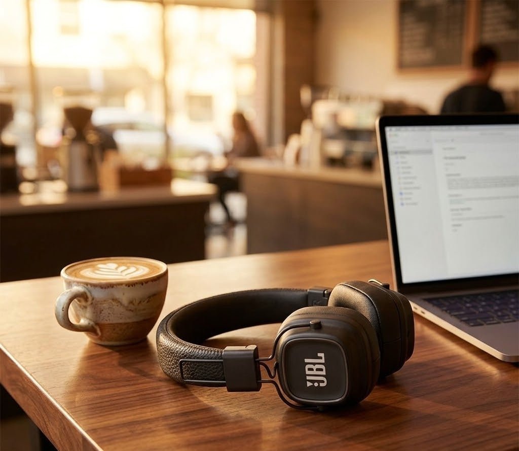 سماعة رأس لاسلكية JBL Tune فوق الأذن بتقنية بلوتوث
