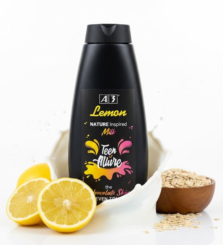 لوشن جسم A3 Lemon Teen Allure بتركيبة مستوحاة من الليمون والحليب