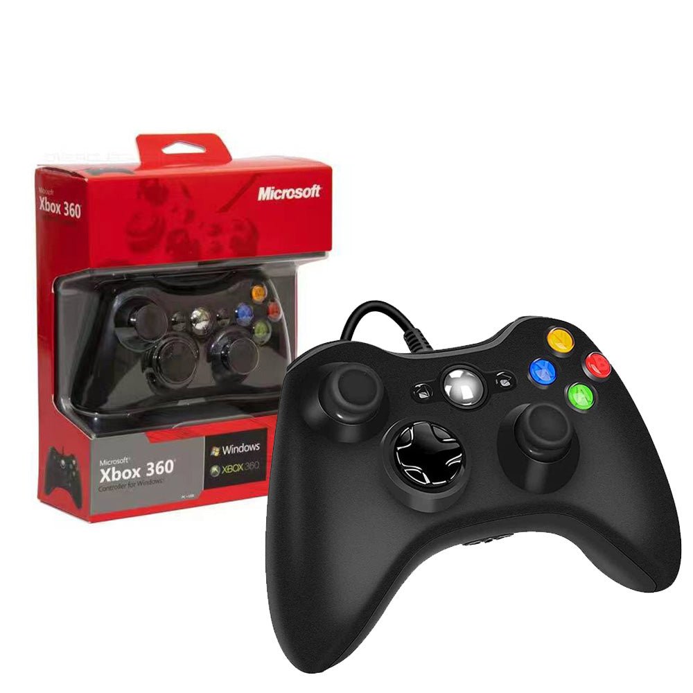 يد تحكم مايكروسوفت Xbox 360 سلكية للكمبيوتر وإكس بوكس 360