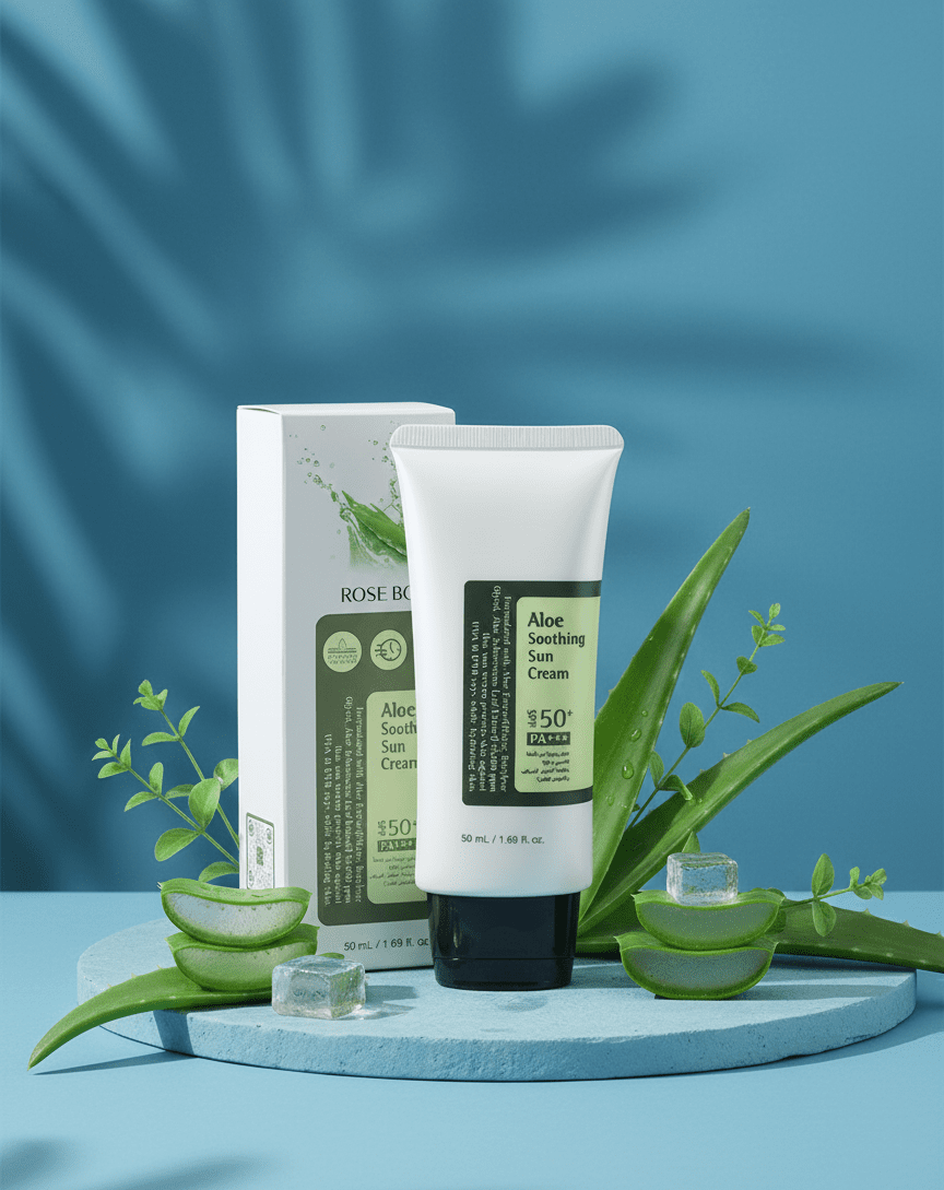 روز بيري - كريم واقي شمس مهدئ بالألوفيرا SPF 50+