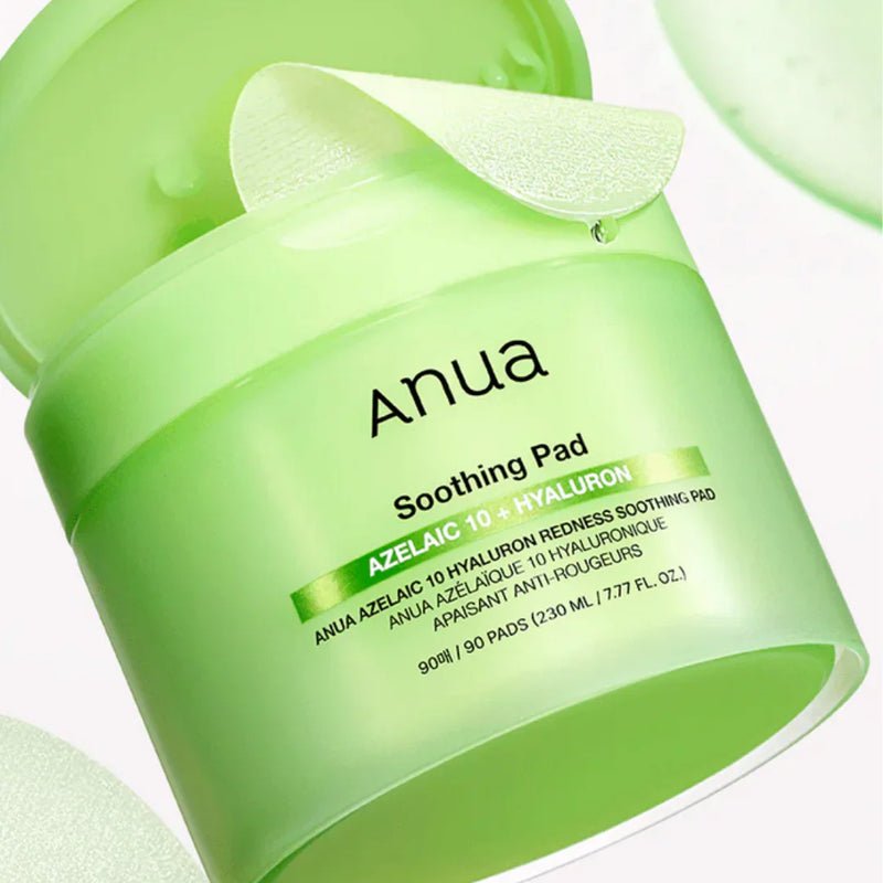 أنوا باد مهدئ بحمض الأزيليك 10% وحمض الهيالورونيك - 90 قرص | Anua Soothing Pad