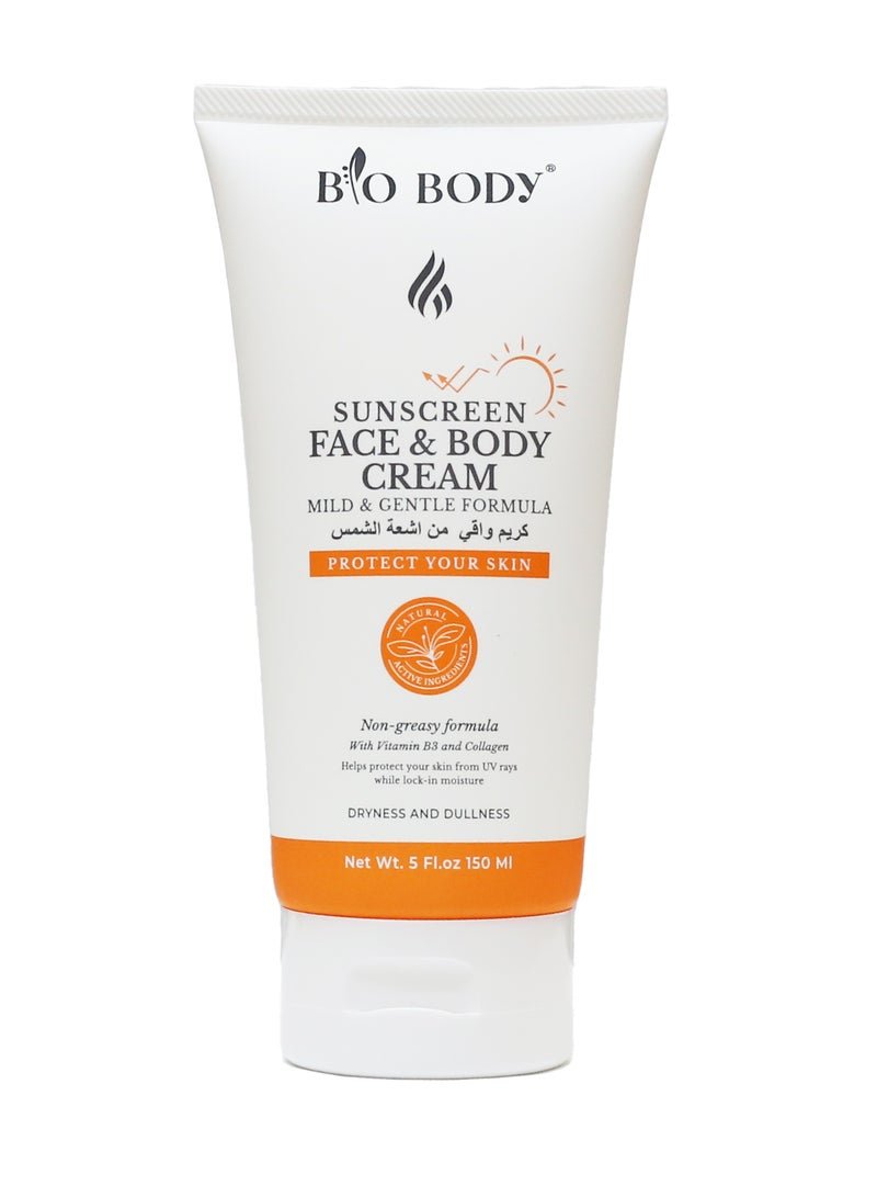 BIO BODY كريم واقٍ من الشمس للوجه والجسم 150 مل