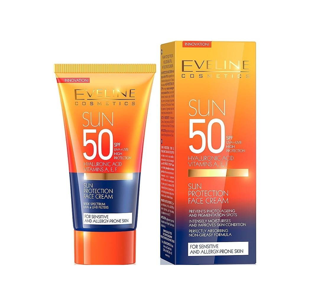 إيفلين كريم واقي شمس للوجه SPF 50 بحمض الهيالورونيك
