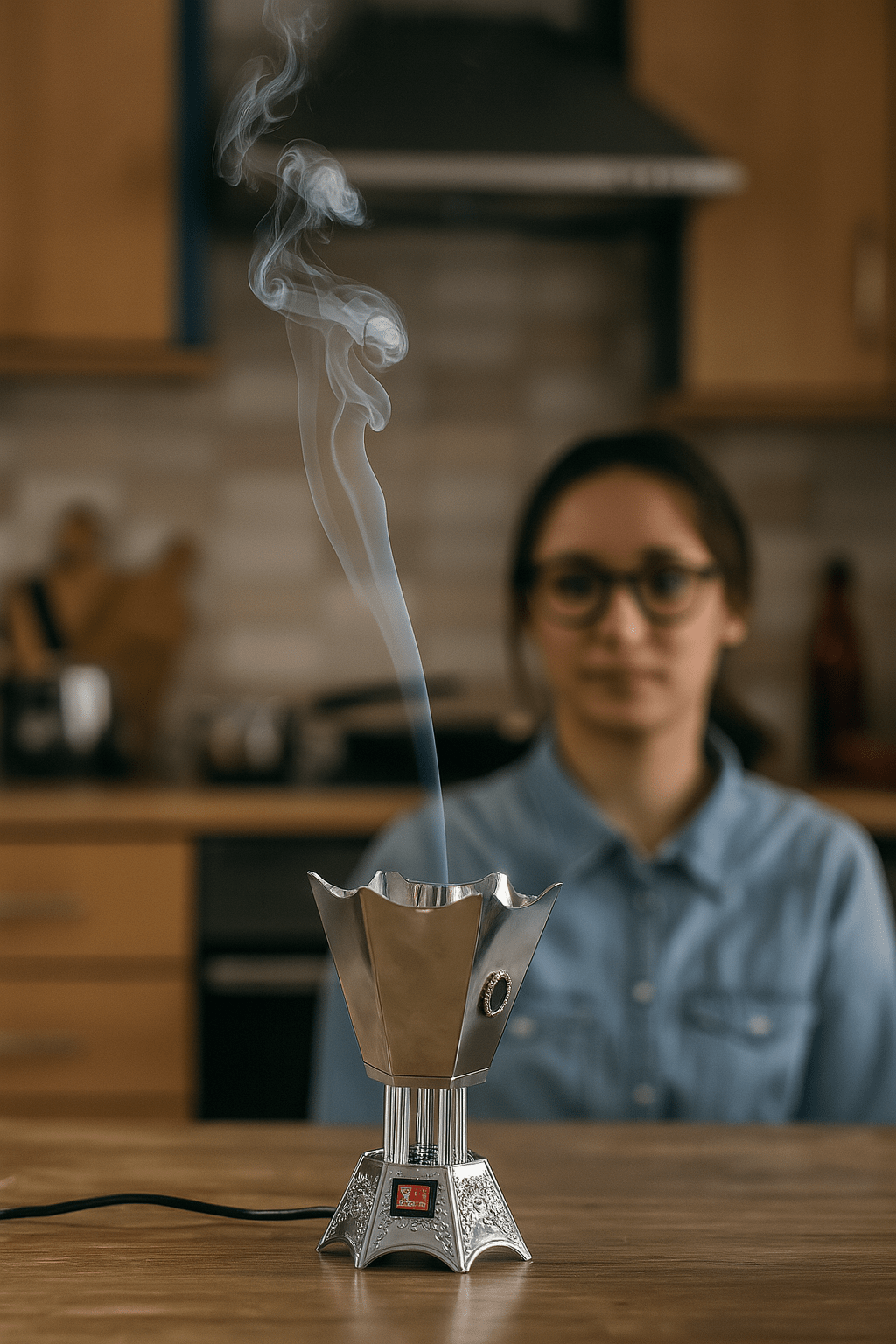 مبخرة كهربائية Gooas بدرجة حرارة قابلة للتعديل