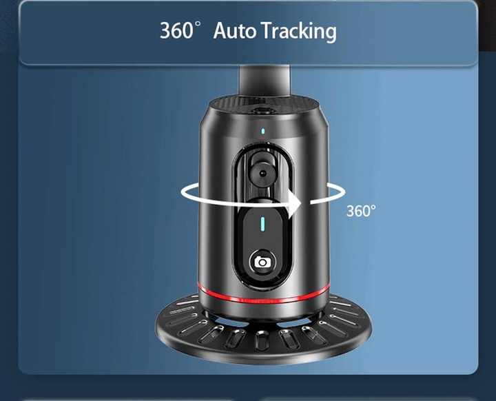 حامل جوال ثلاثي القوائم بتتبع تلقائي للوجه 360 درجة