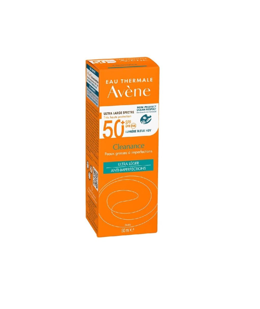أفين كلينانس واقي شمس للوجه SPF 50+ للبشرة الحساسة 50 مل