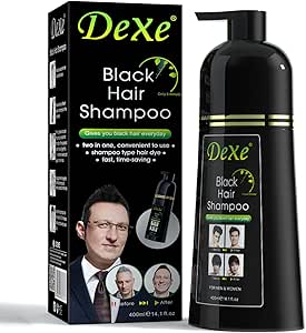 شامبو صبغ الشعر الأسود DEXE للرجال والنساء 400 مل
