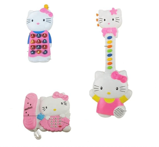 لعبة Hello Kitty غيتار وهاتف 3 في 1 للأطفال