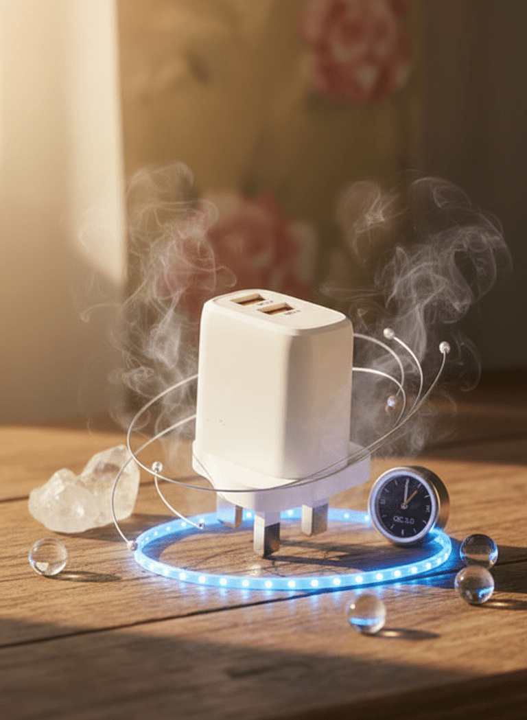 شاحن جداري PowerPort بمنفذي USB QC 3.0 بقوة حتى 6A