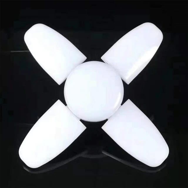 مصباح LED قابل للطي بإضاءة قوية وقاعدة E27/E26 للمنزل والكراج