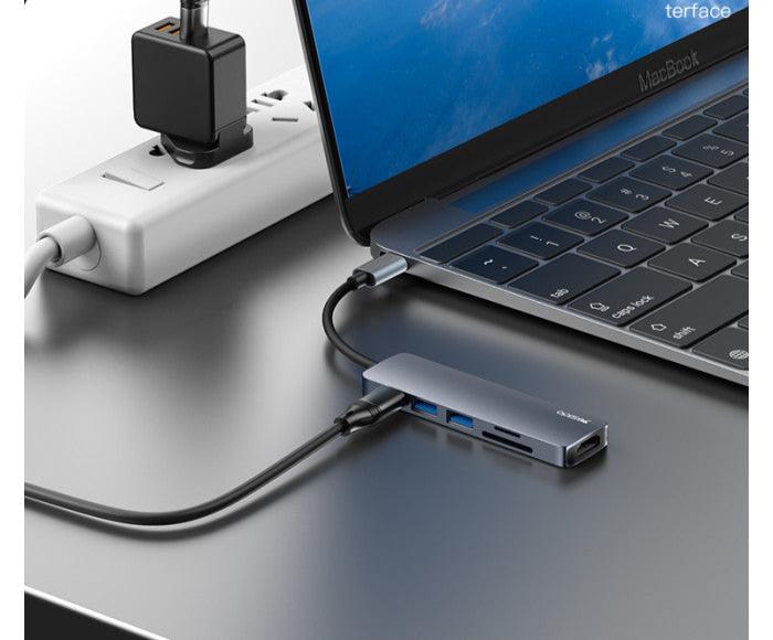 محول USB-C هب 6 في 1 لتوسيع منافذ اللابتوب والأجهزة
