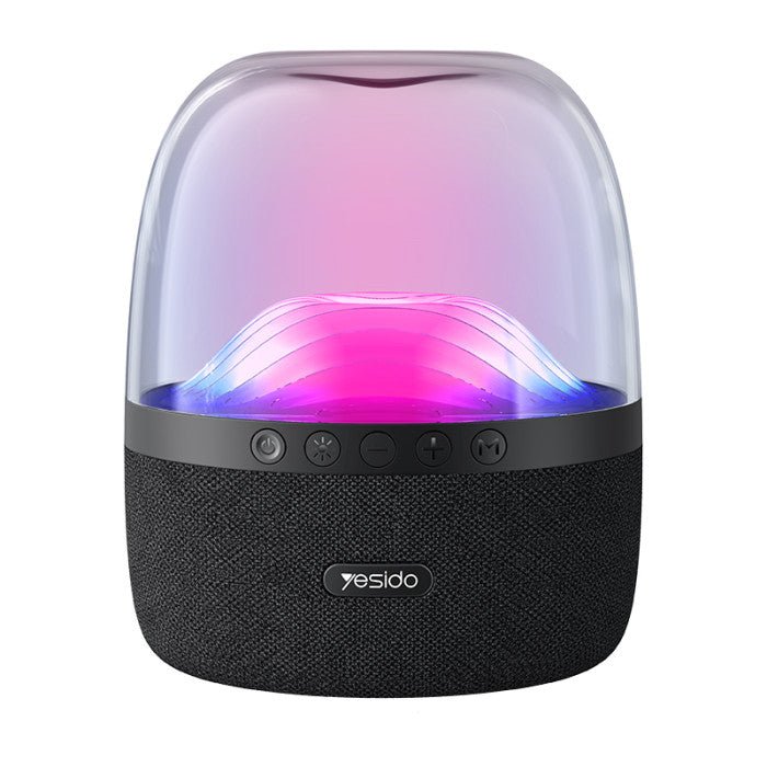 سماعة بلوتوث RGB لاسلكية بإضاءة ملونة ودعم بطاقة TF