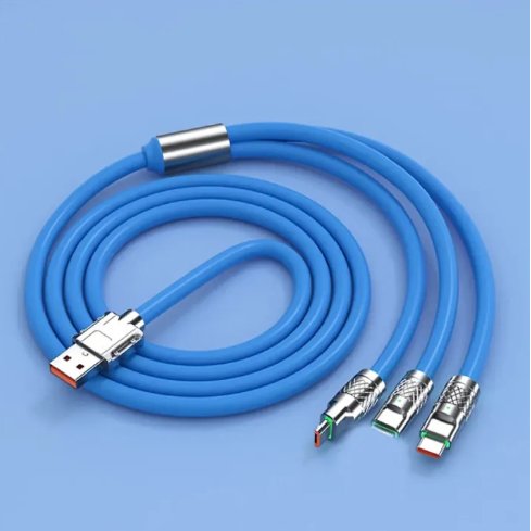 كابل شحن معدني متين بطول ممتد للأجهزة المتوافقة مع USB