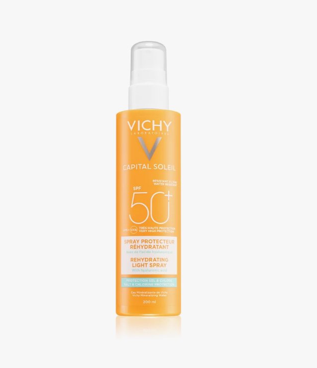 بخاخ واقي شمس فيشي كابيتال سوليه SPF50+ خفيف ومرطب 200 مل