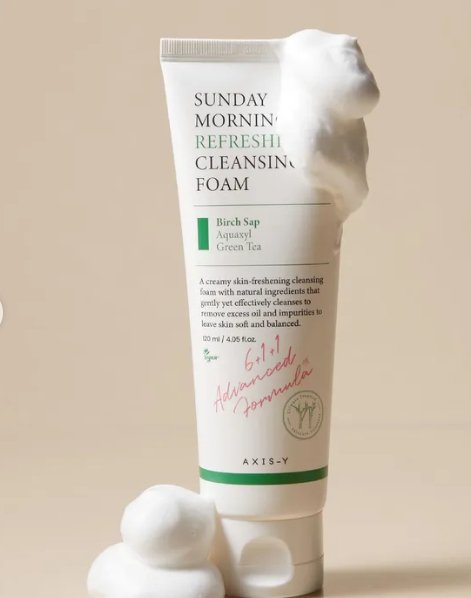 غسول وجه رغوي Sunday Morning Refreshing Cleansing Foam من AXIS-Y