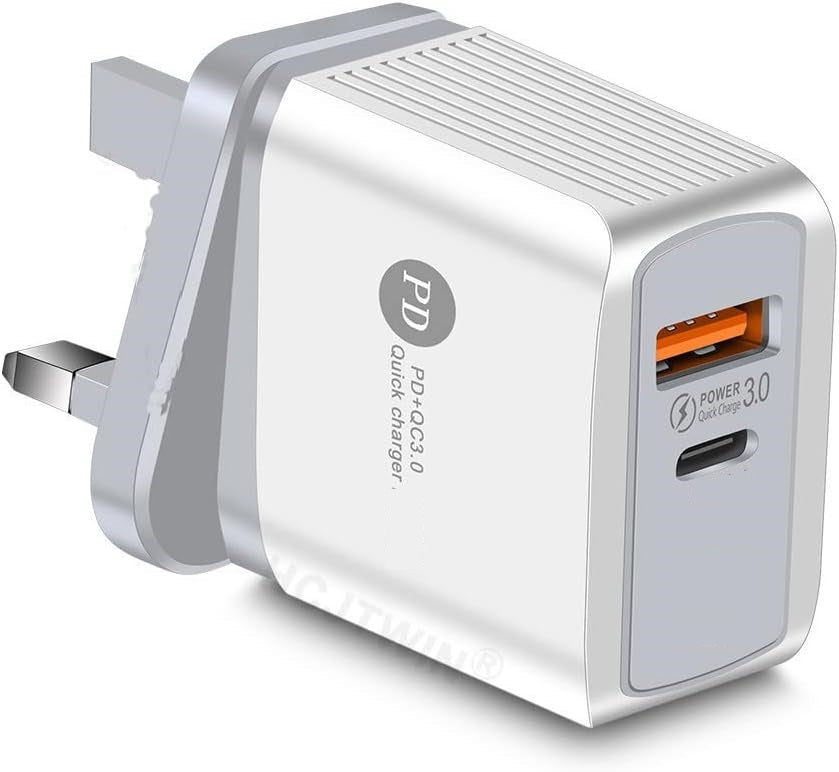 شاحن سريع 20 واط - محول طاقة USB للهواتف والأجهزة الذكية