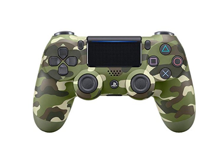 يد تحكم لاسلكية PS4 - دوال شوك 4 بتصميم كامو أخضر