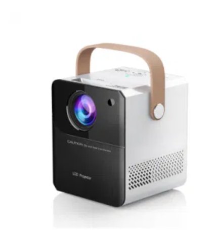 بروجيكتور محمول للسفر - شاشة عرض لاسلكية بدقة 480P مع Wi-Fi وHDMI
