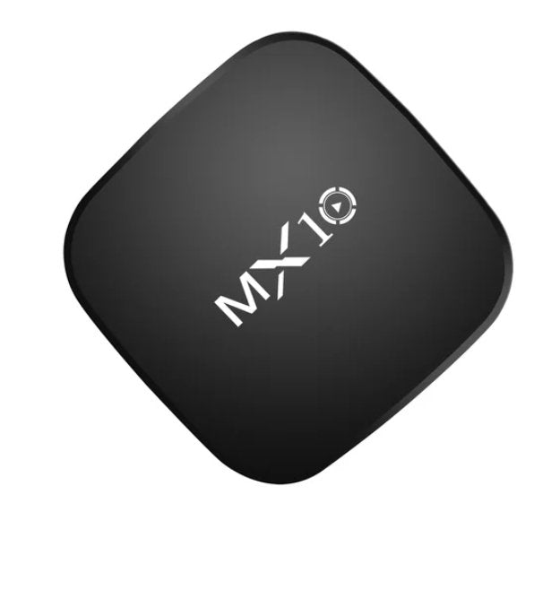 جهاز MX10 TV Box الذكي 4K Ultra HD مع تحكم صوتي بلوتوث