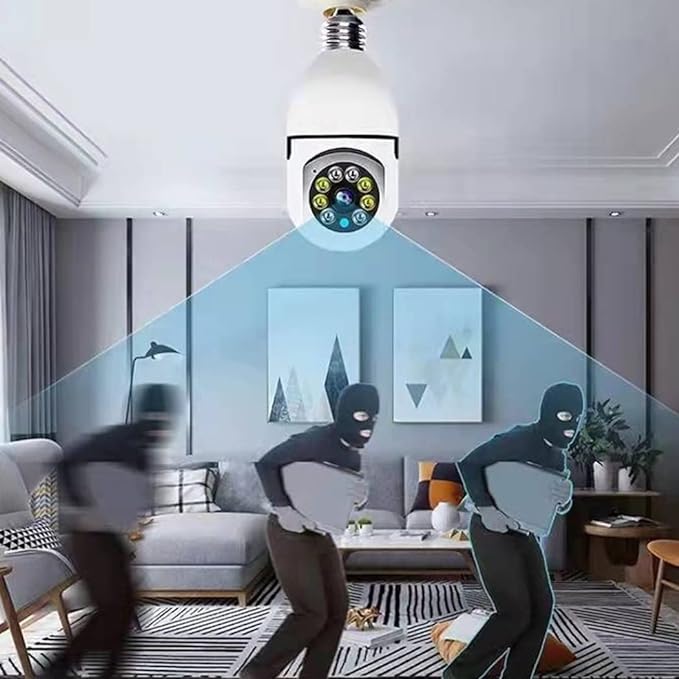 كاميرا مراقبة ذكية 1080P بإضاءة LED واتصال Wi‑Fi