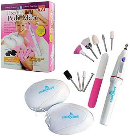 مبرد أقدام من الستانلس ستيل Pedi Mate متعدد الألوان