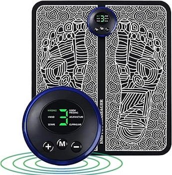 حصيرة مساج القدمين EMS قابلة للطي مع 6 أوضاع و9 مستويات