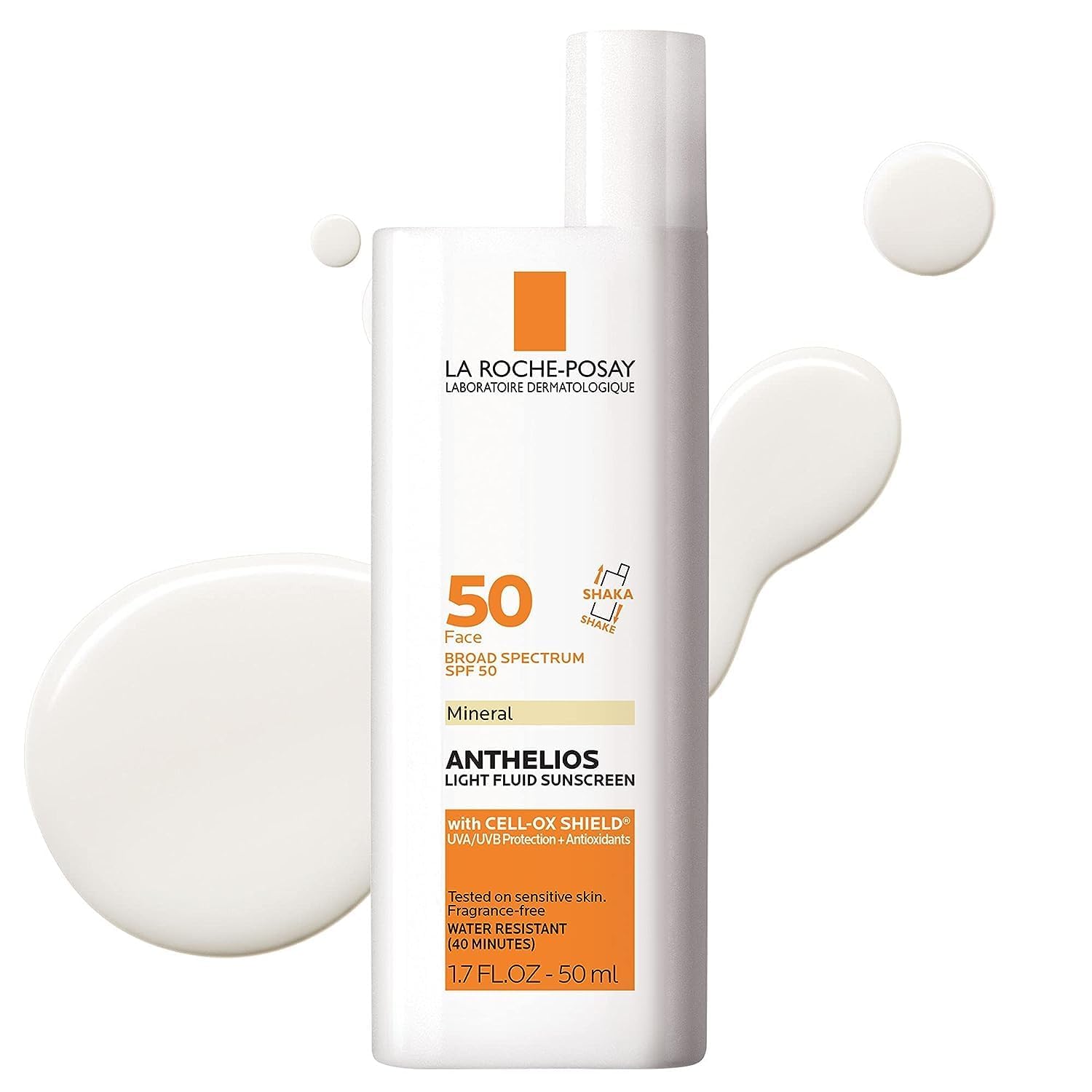 أنتيليوس واقي شمس معدني للوجه SPF50، سائل مطفي 50 مل