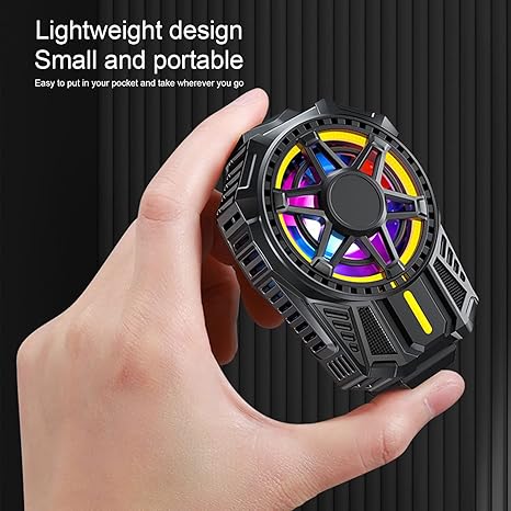 مبرد جوال RGB بتبريد مزدوج للألعاب والبث