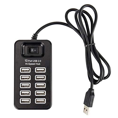 موزع USB متعدد المنافذ 10 منافذ للشحن ونقل البيانات