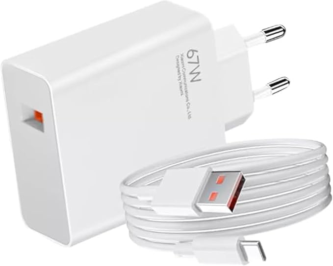محول شحن سريع 67 واط مع كابل Type-C إلى USB-A