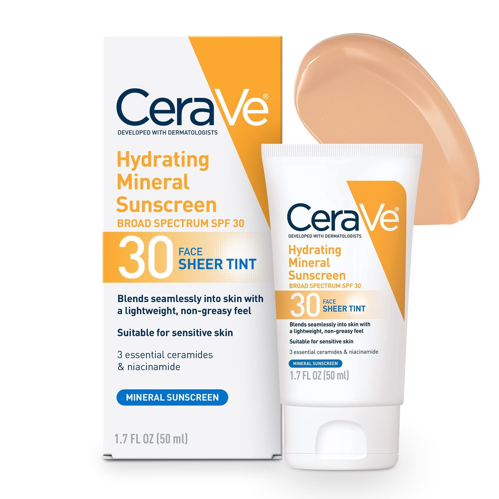 واقي شمس معدني مرطب للوجه SPF 30 بتغطية شفافة