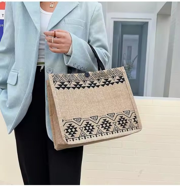 حقيبة كتف قابلة لإعادة الاستخدام للتسوق بألوان متعددة