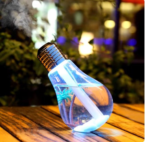 مرطب هواء ومصباح ملون بإضاءة LED للمنزل والمكتب