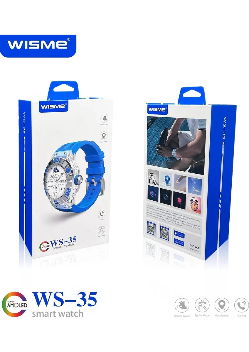 ساعة Wisme WS-35 ذكية بشاشة سوبر AMOLED ومكالمات