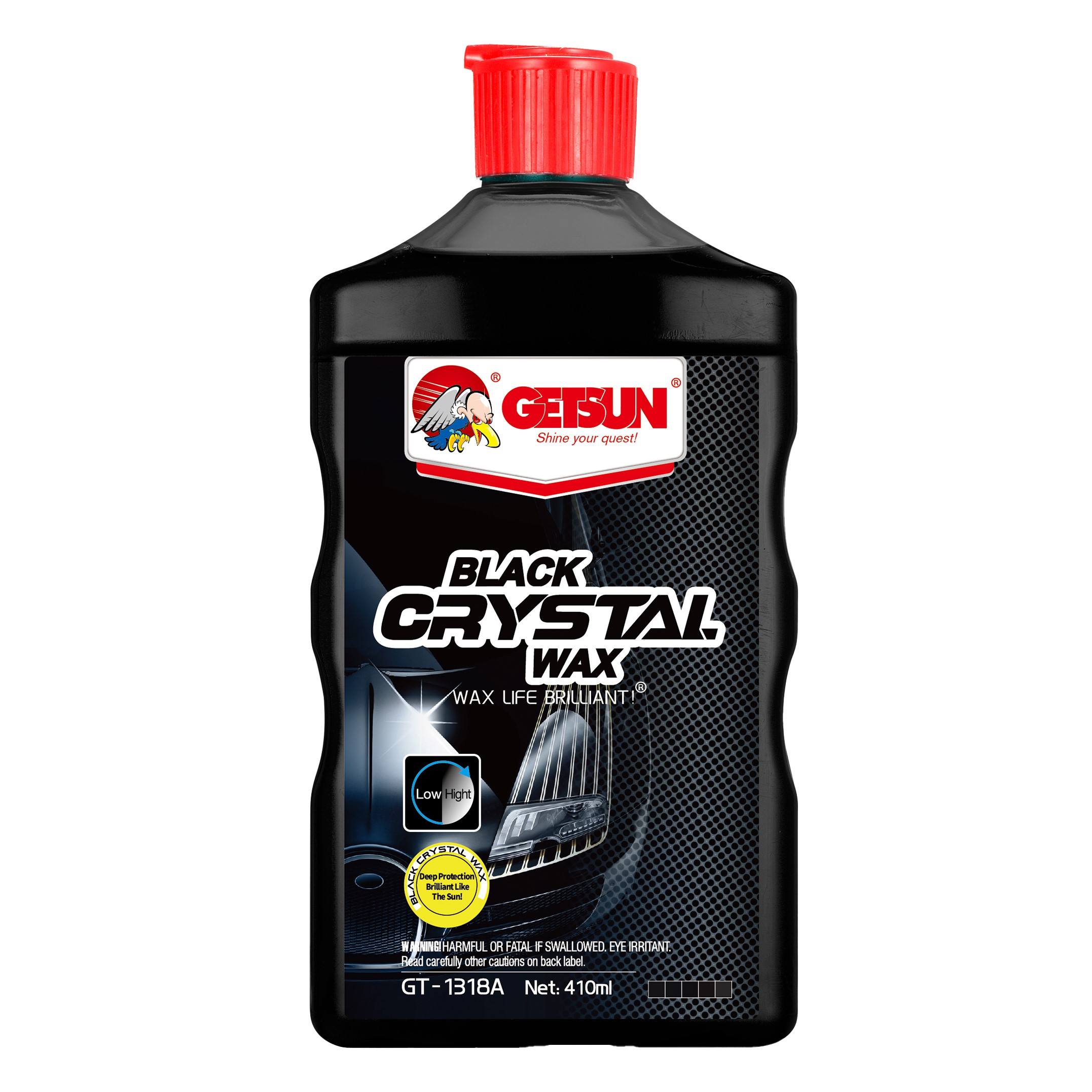 شمع سيارات أسود GETSUN BLACK CRYSTAL WAX سعة 410 مل