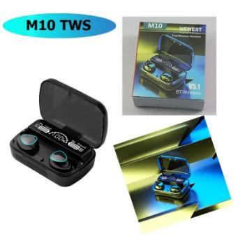 سماعات أذن لاسلكية M10 TWS بتقنية Bluetooth 5.1 وشحن 1500mAh