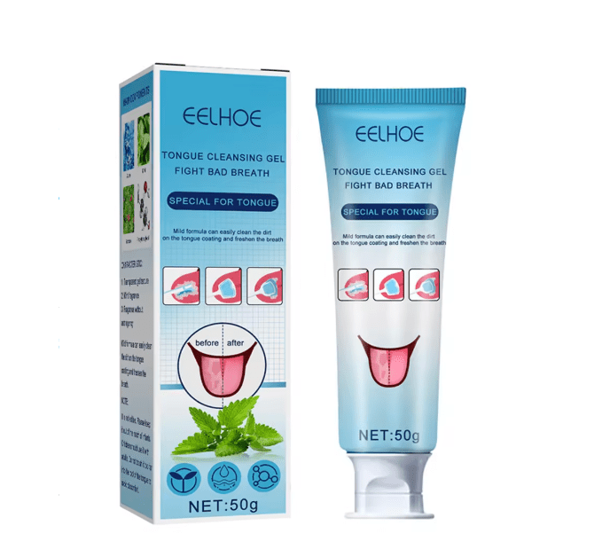 جل تنظيف اللسان EELHOE بحجم 50 جم للعناية اليومية