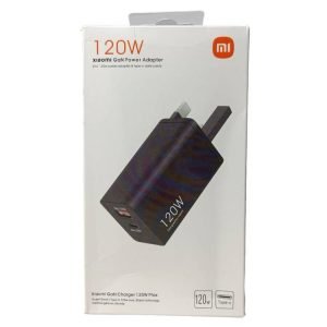 شاحن MI GaN بقدرة 120 واط مع USB-A وUSB-C