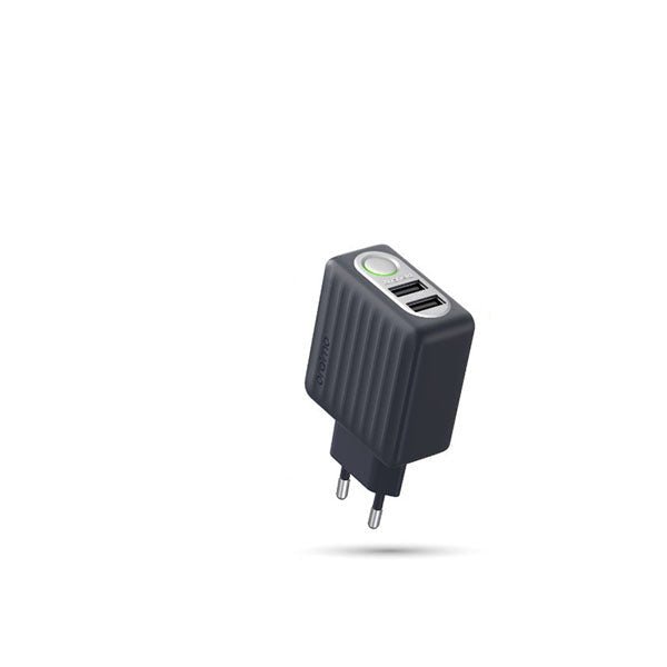 شاحن Oraimo أصلي بمنفذين USB لشحن جهازين