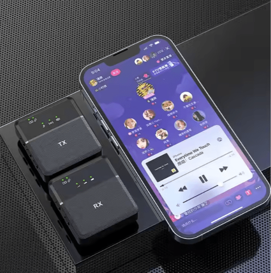 ميكروفون لاسلكي SX9 ثلاثي الاستخدام مع مرسلين
