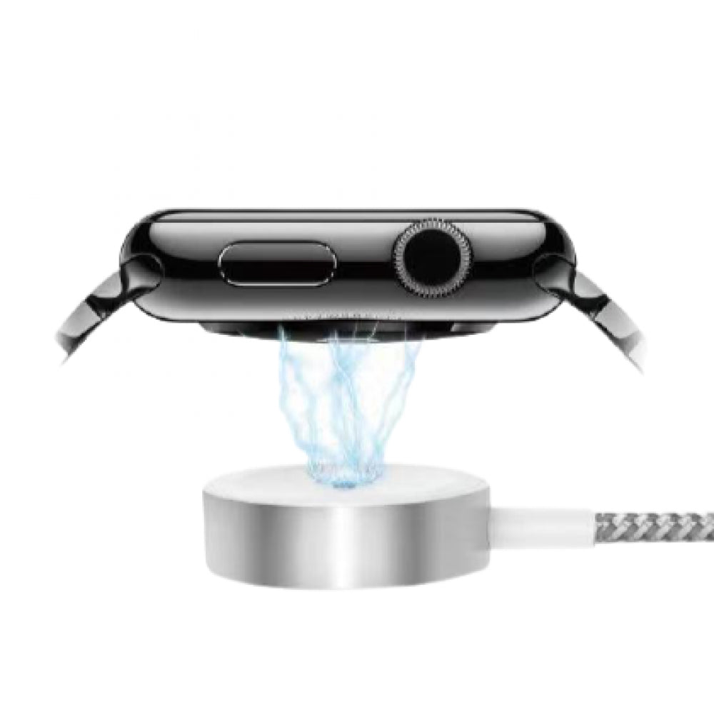 شاحن مغناطيسي للساعة الذكية بتصميم قماشي ومنفذ USB