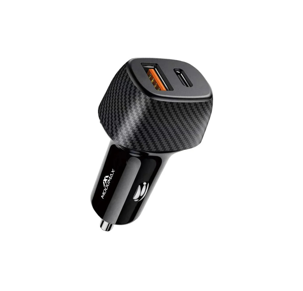 شاحن سيارة مزدوج USB بقدرة 38 واط للشحن السريع