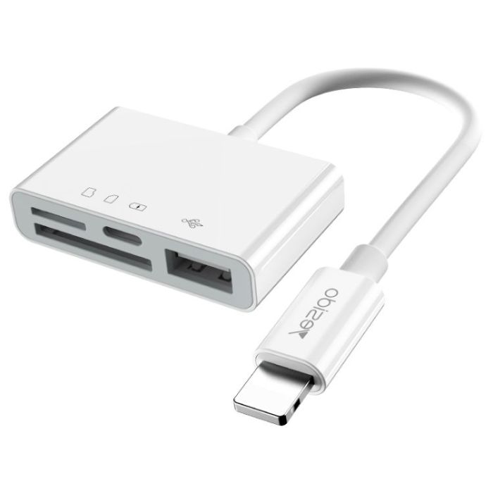 قارئ بطاقات ووصلة USB متعددة الاستخدامات 4 في 1