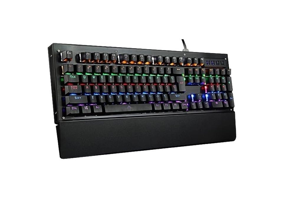 لوحة مفاتيح ألعاب ميكانيكية بإضاءة RGB متعددة الأوضاع