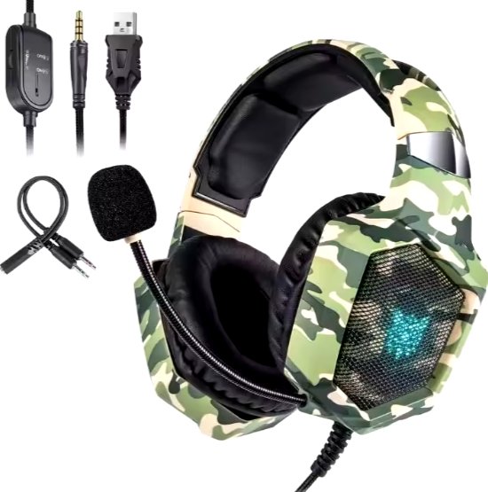 سماعة ألعاب PS4 فوق الأذن مع ميكروفون مدمج - أخضر